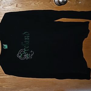 Ireland long sleeve cotton black shirt